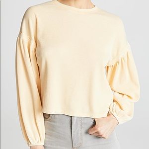 Z Supply Gathered Waffle Knit Top